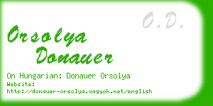 orsolya donauer business card